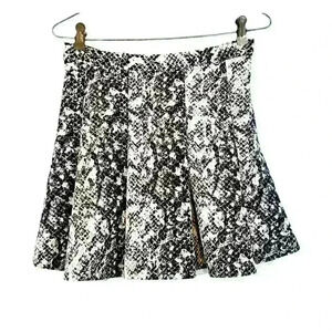 ABERCROMBIE & FITCH Womans Vintage BLACK WHITE GRAY Skirt Side Zip size Med